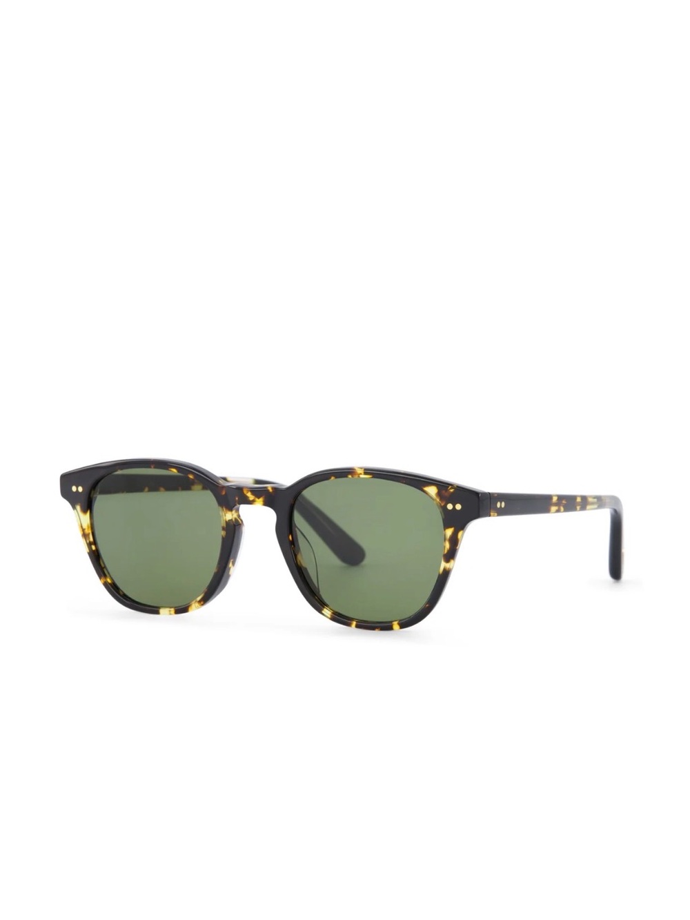 Toms Wyatt Handcrafted Sunglasses  Tortoiseshell Sunglasses with Green Lenses